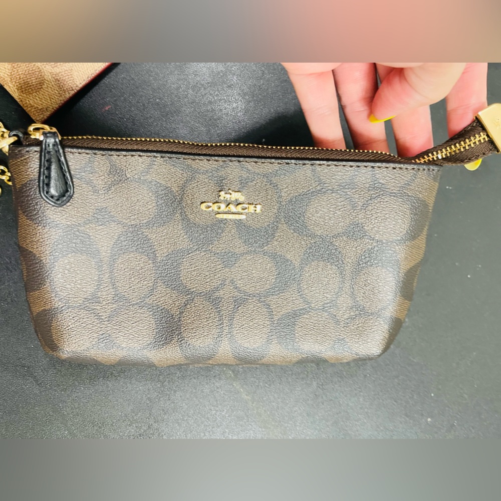 Small bag  with gold chain.